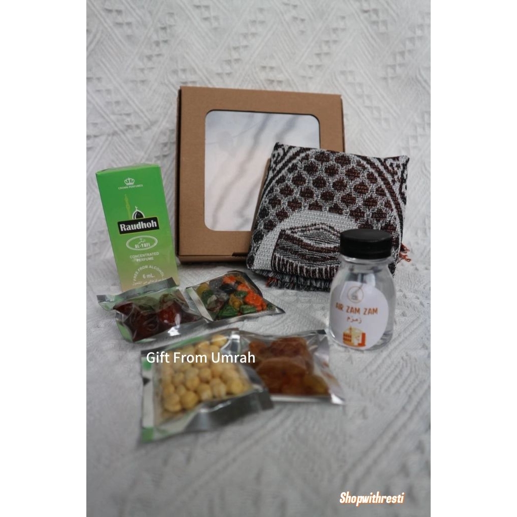 

Gift From Hajj | Gift From Umrah | Paket box mini Oleh-oleh Haji dan Umroh