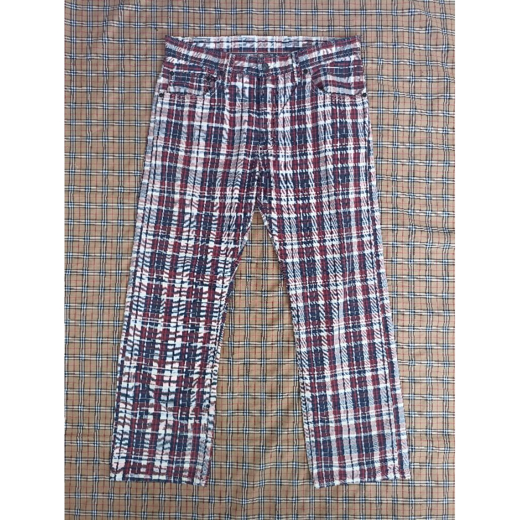 plaid trousers levis 505 size 32 tartan pants