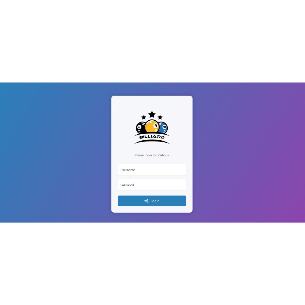 Paket Program Billing Billiard dengan Kontrol Saklar Lampu 6 Meja