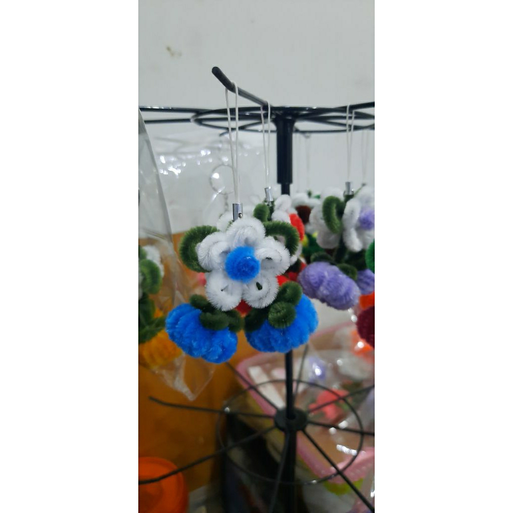 Gantungan Kunci Gantungan HP Gantungan Tas Aksesoris Kawat Bulu