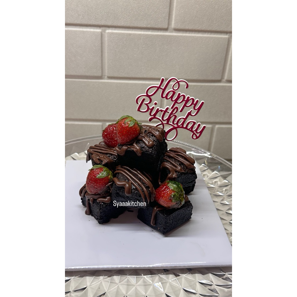 

Brownies tower (bisa dadakan)