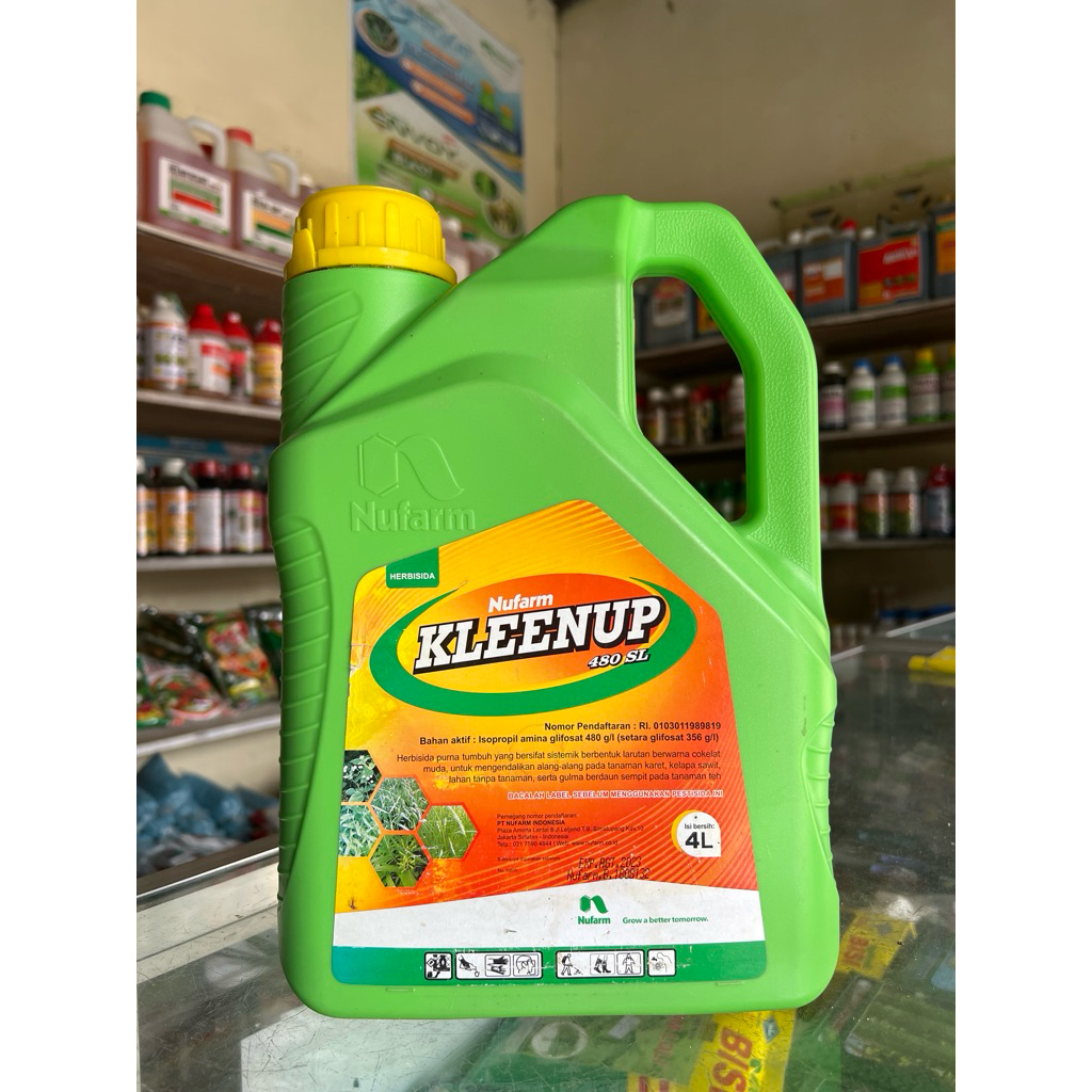 Herbisida Nufarm KLEENUP 480 SL (4 Liter) | Herbisida Sistemik Pengendali Gulma