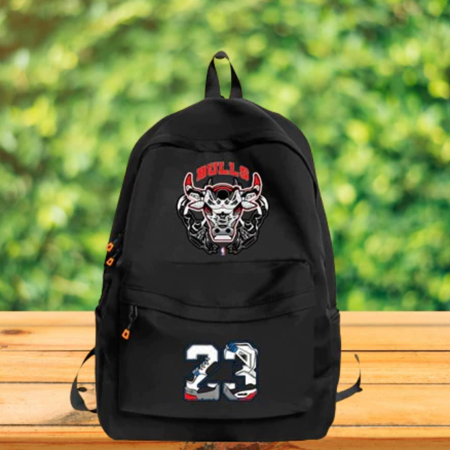 Tas Distro Pria Cowok Keren Motif  Metal Kasual Ransel Terkini Fashion Anak Sekolah SD SMP SMA