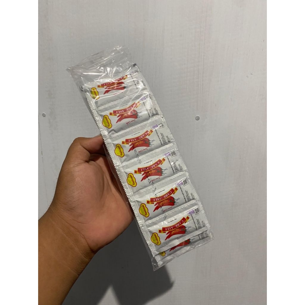 

SAMBAL NASIONAL SACHET LUMBOK ISI ( 1 PAK ) ISI 24 SACHE ( BISA COD & GRATIS ONGKIR )