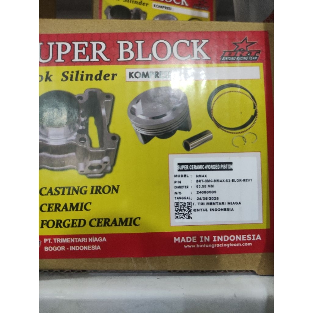 BLOK SEHER BRT NMAX/AEROX 63 MM PEN 14 CERAMIC