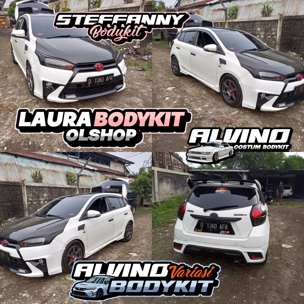 BODYKIT TOYOTA YARIS TRD TAHUN 2015 - 2018 FULL SET BODYKIT YARIS TRD 2015 2016 2017 2018 NEW