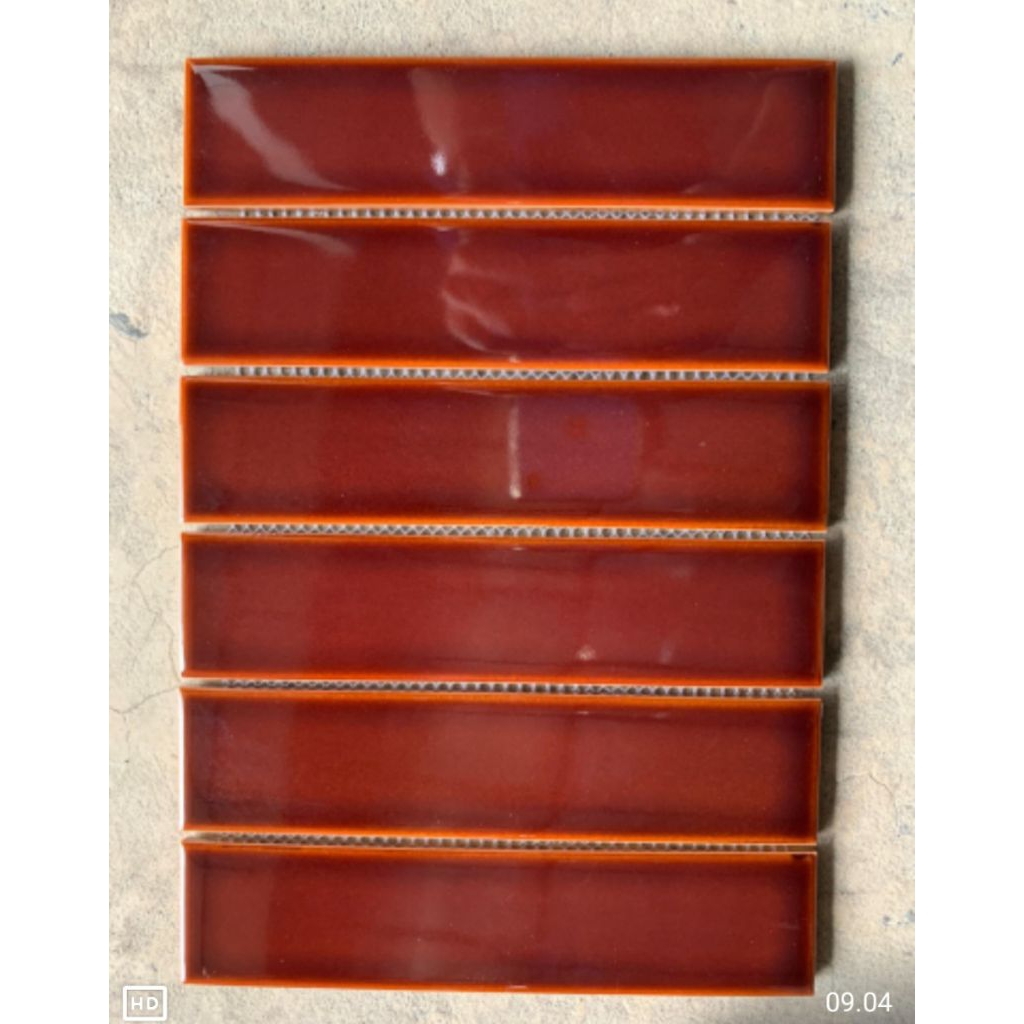 Keramik Mozaik Kei Maroon Glaze Glossy
