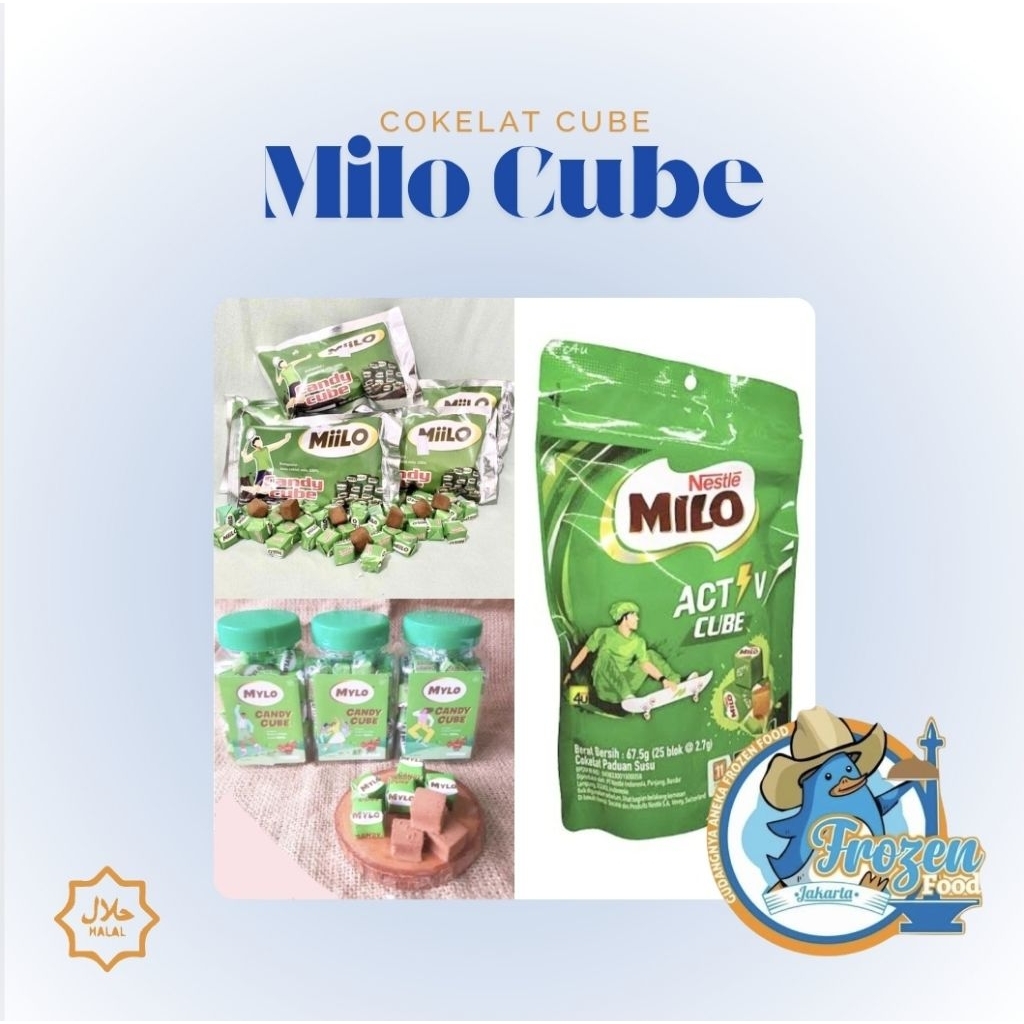 

Milo Mylo Miilo Cube isi 25 - 50 pcs | Cokelat Cube | WAJIB EXTRA BUBBLEWRAP