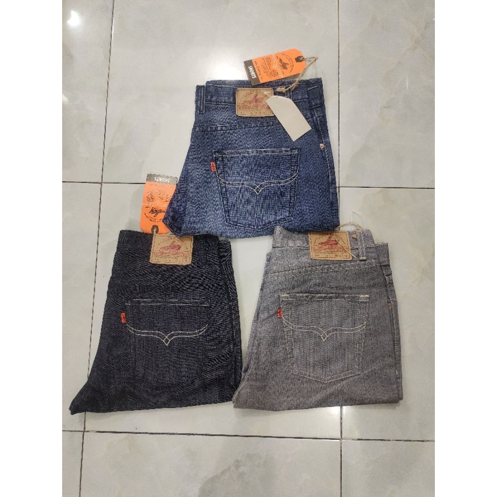 Celana Pendek Jeans Pria Lea UK 35-40 || 100%Original&Murah