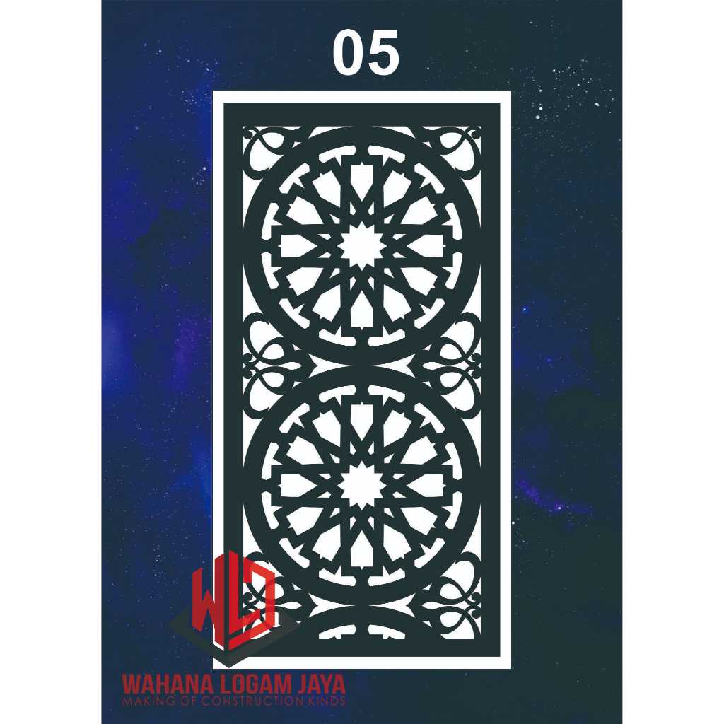 KRAWANGAN CUSTOM MOTIF UKURAN TEBAL 1 MM - ORNAMEN RUMAH MINIMALIS - PARTISI PENYEKAT RUANGAN PLA