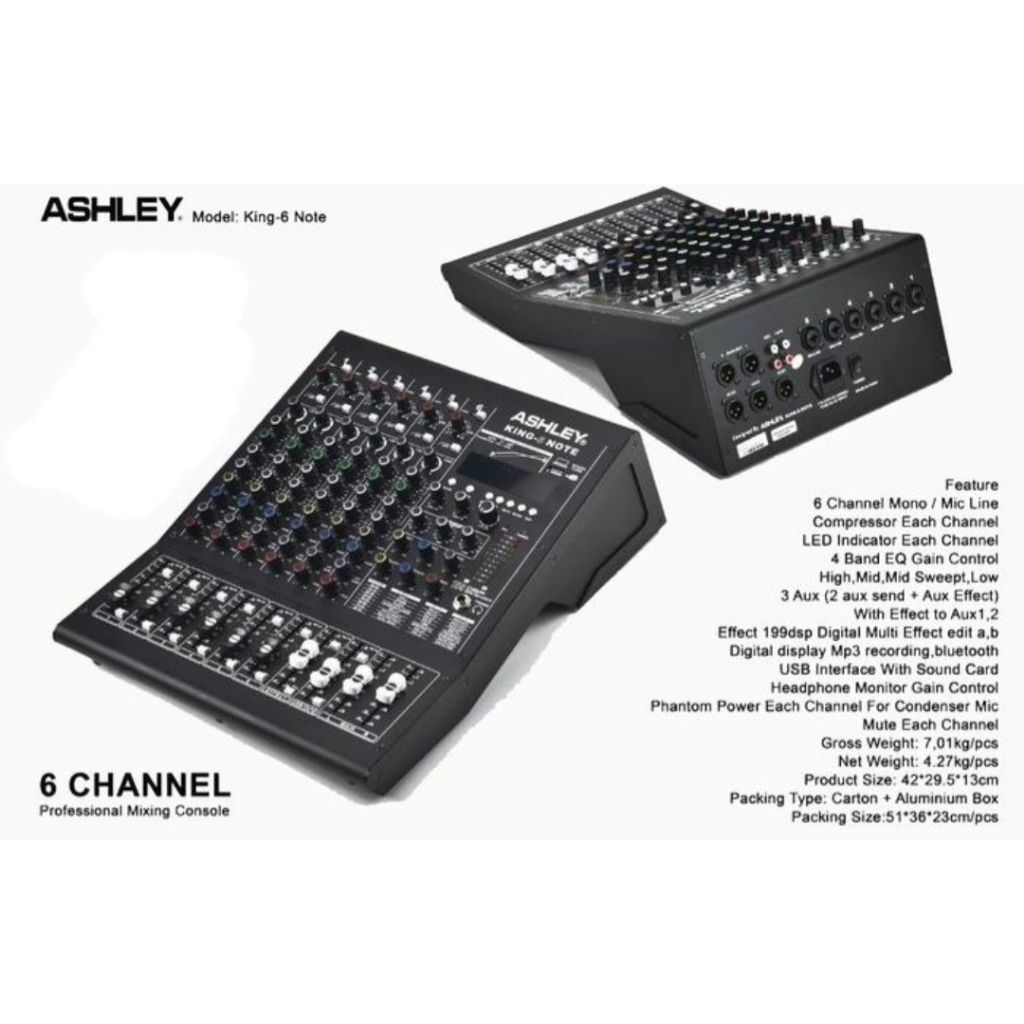 Mixer Ashley KING 6 NOTE Original