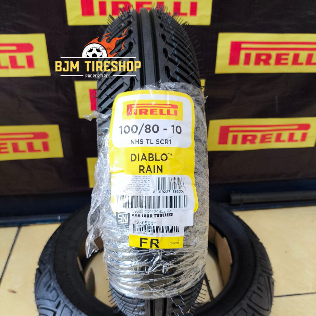 Ban Pirelli Diablo RAIN 100/80-10 For Scooter High Perfomance-Tubless-