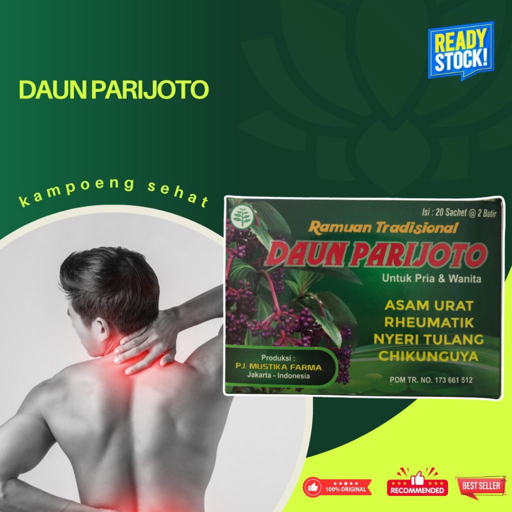 

Kapsul Daun Parijoto (Hijau Tua) 1 Kota Isi 20 Saset @2 Kapsul Original 100% Asli