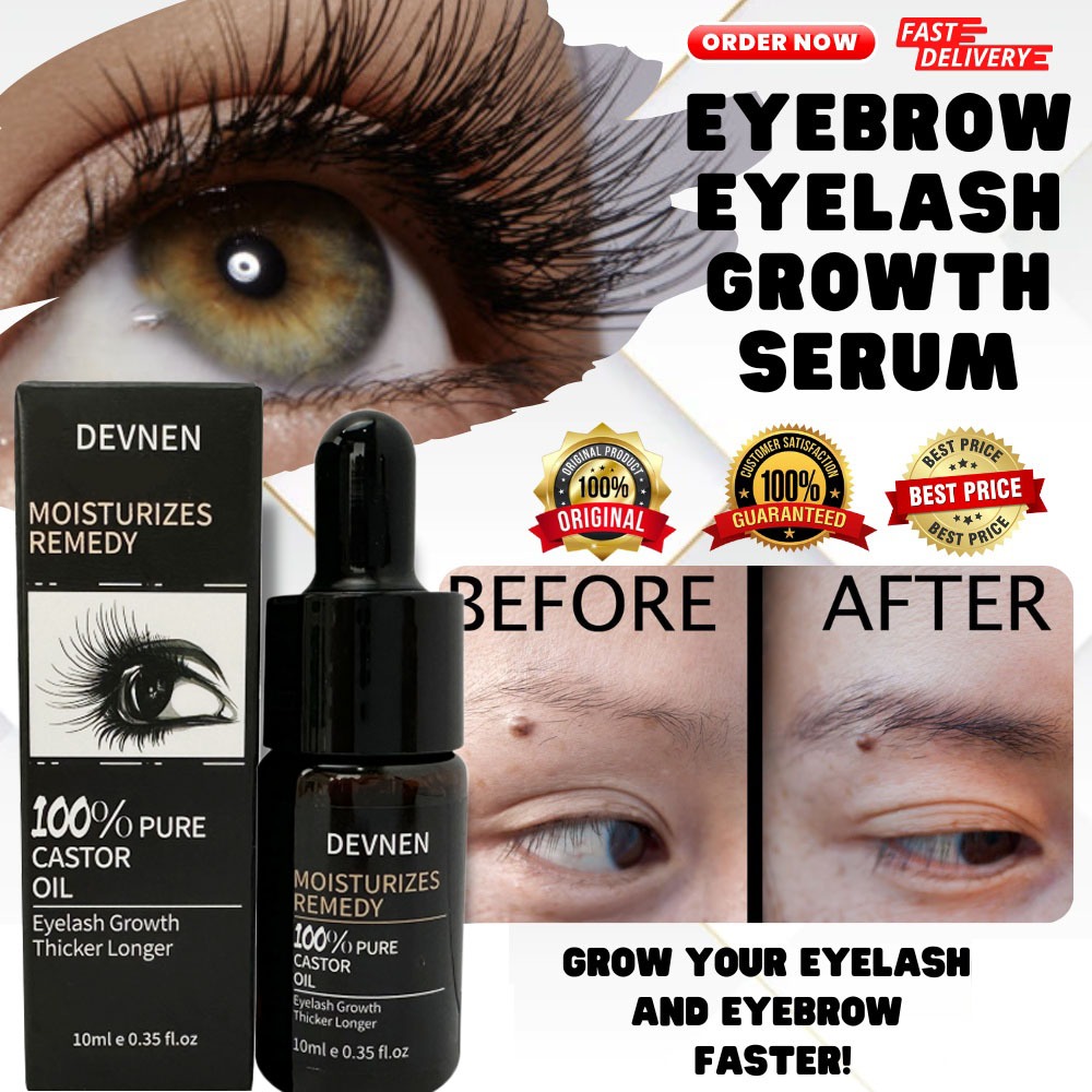 Penebal Bulu Mata Serum 10ml Pertumbuhan Alis Serum Eyelash & Eyebrow Growth Serum Penebal Alis Dan 