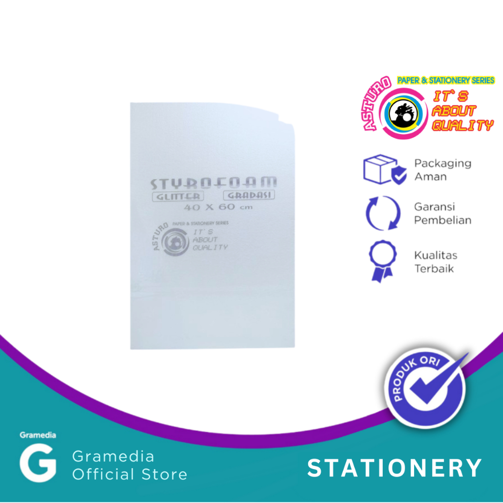 

Gramedia Pettarani - ASTURO STYROFOAM PUTIH 40 X 60