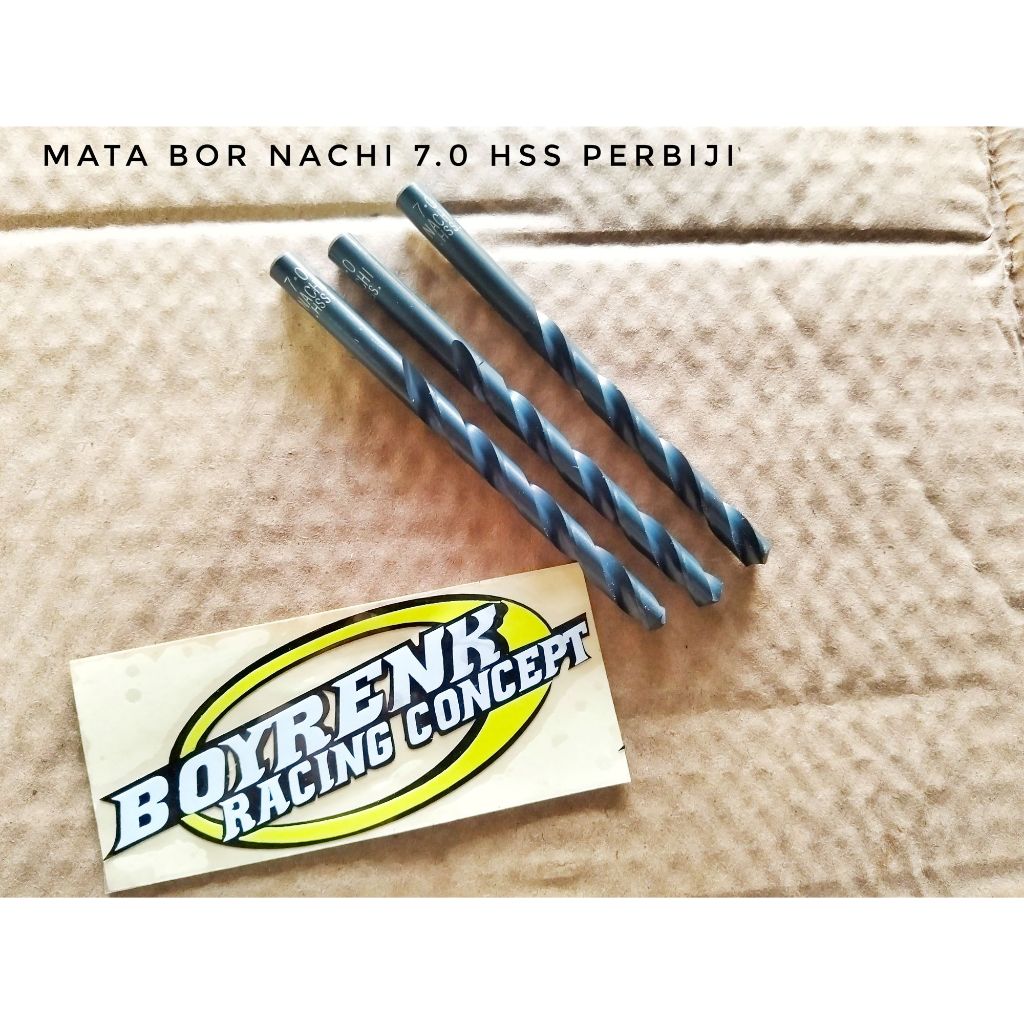 (1PCS/1BIJI) NACHI COBALT HSS CO 7 mm L/N 6520 MATA BOR BESI BAJA 7mm 7.0 7.0mm 7,0 - BOYRENK MADURA