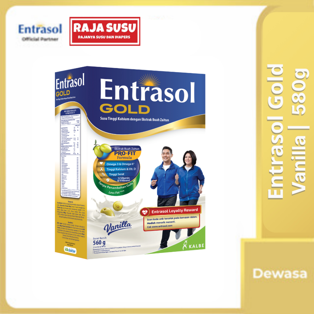 

ENTRASOL GOLD VANILA 580GR - RAJA SUSU