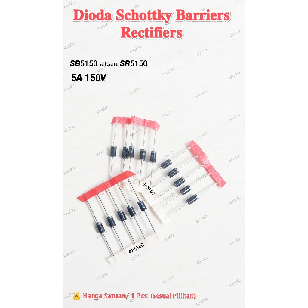 Dioda Schottky Barrier SB5150 SR5150 SR SB 5150 Mic Pengganti SB315 SB SR 315 SB320 SB360 SB3100 SR3