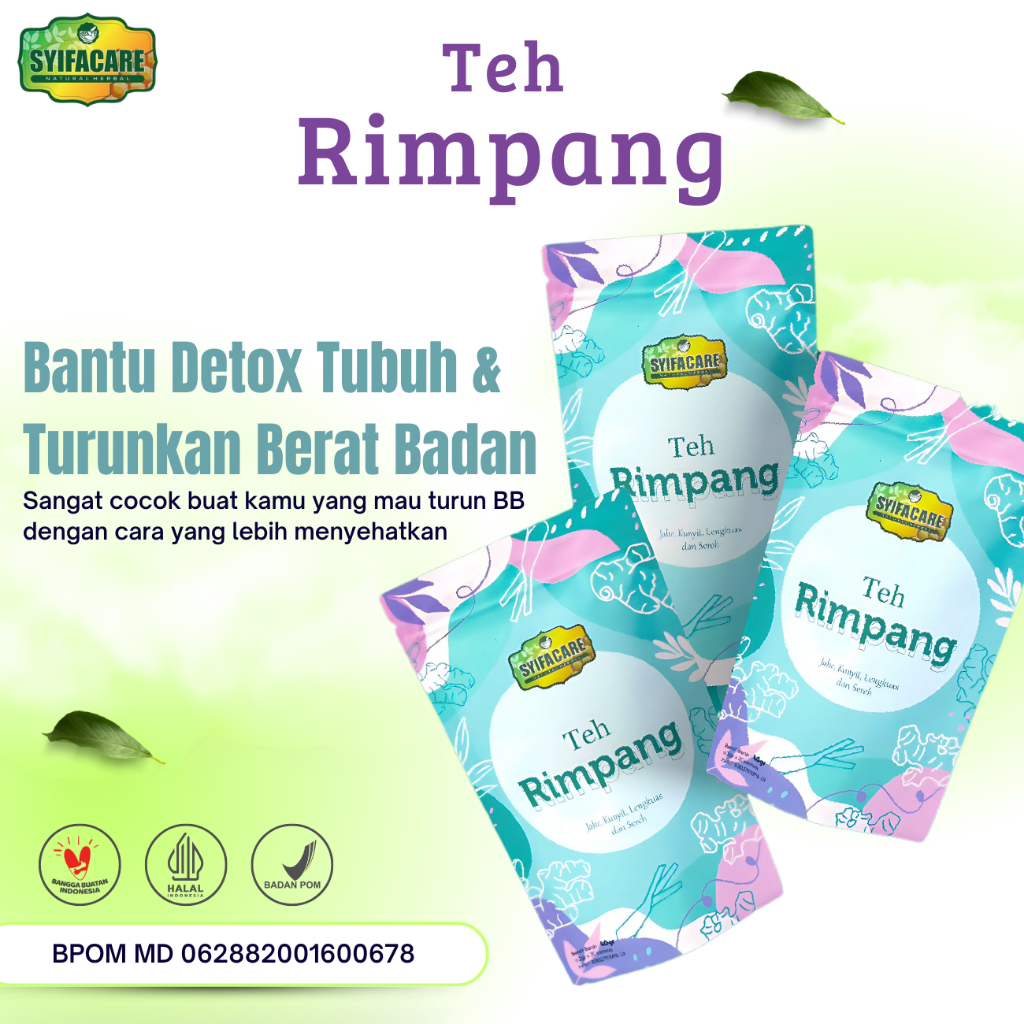 

Teh Rimpang Syifacare 100% Dari Bahan Herbal Alami | Teh Rimpang Celup Bantu Menurunkan Berat Badan
