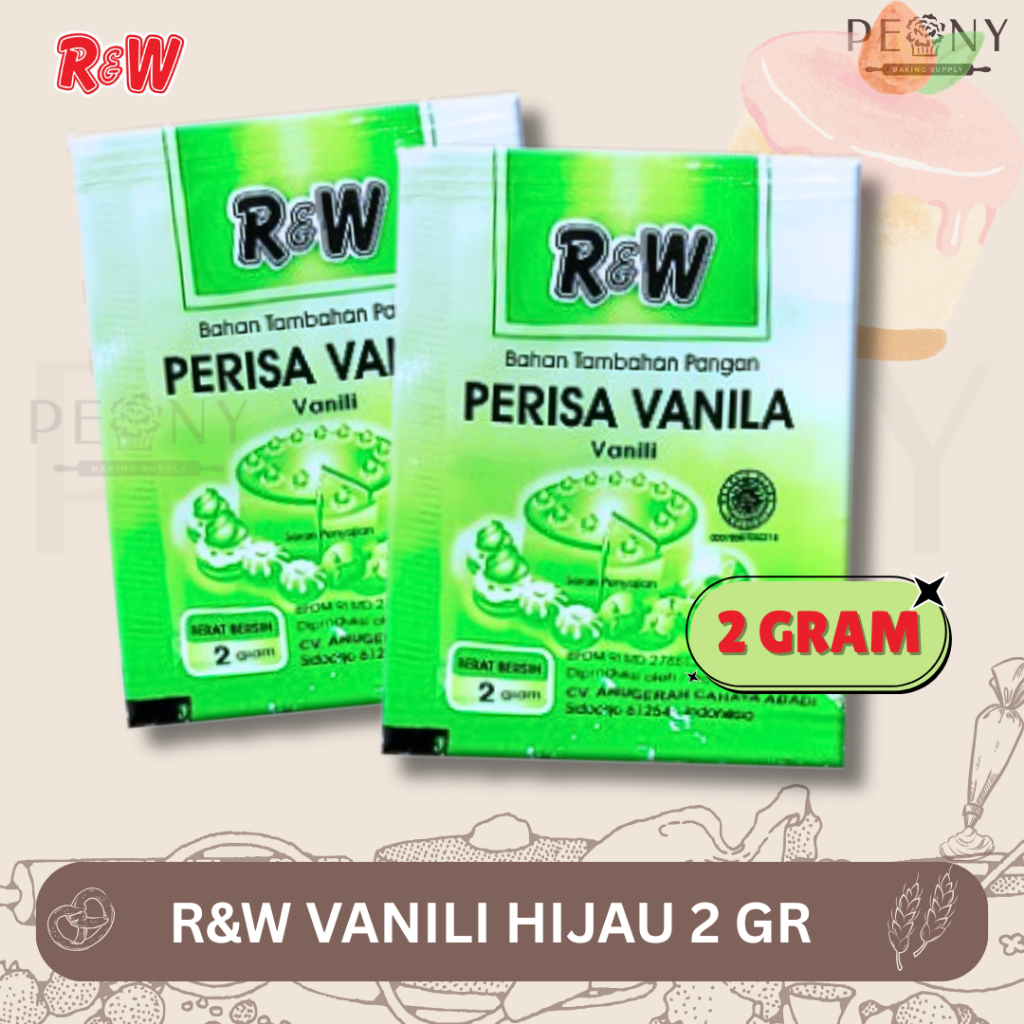 

(PAK)R&W PERISA VANILA/VANILI HIJAU 2GRAM