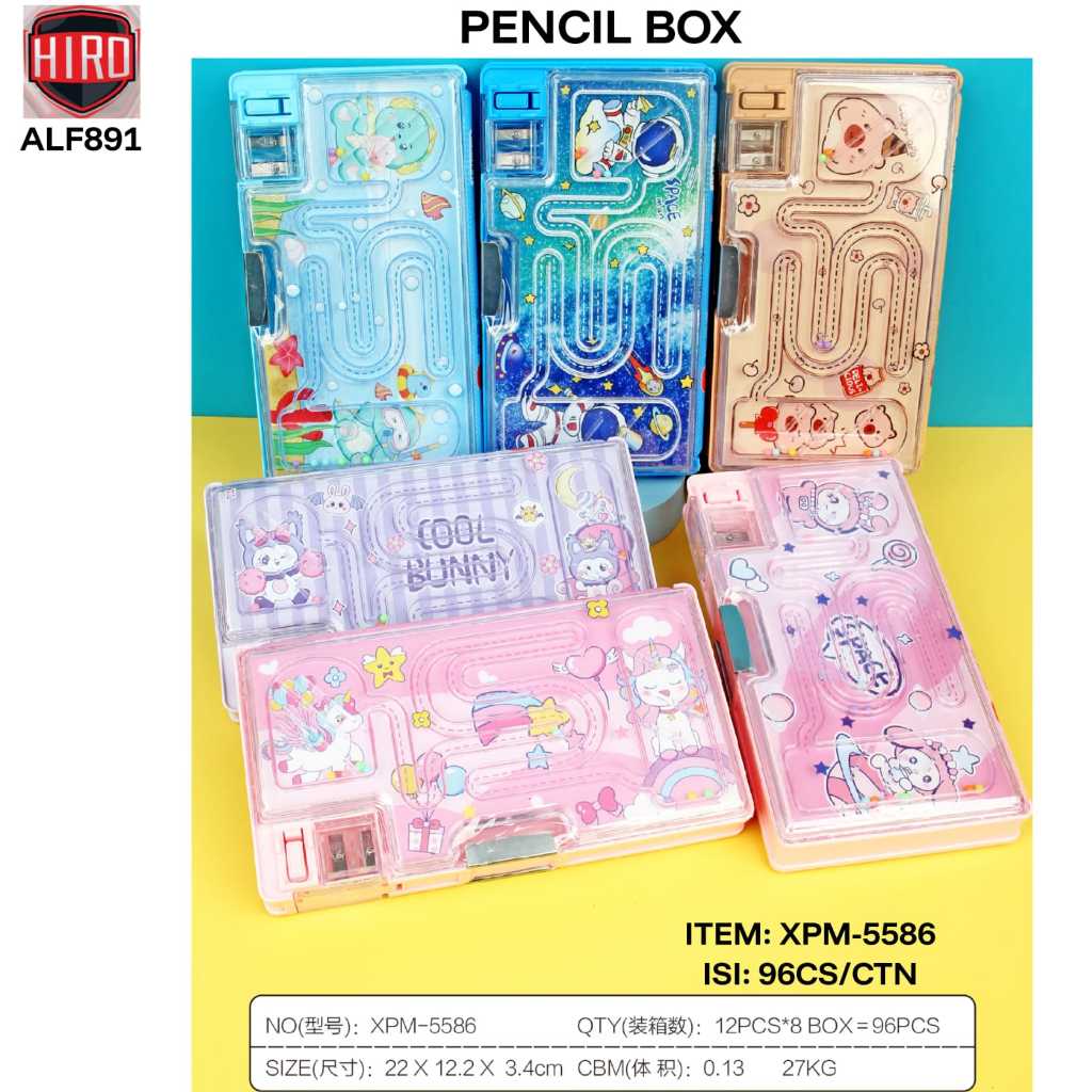 

tempat pensil bola cari jalan xpm 5586 ukuran 22 x 12.2 x3.4 cm gambar capybara/ dino /astronot/ letsgo ukuran sedang ke jumbo