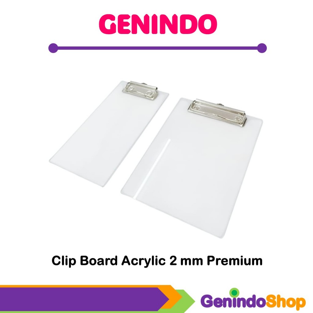 

Papan Jalan / Clip Board Premium Acrylic 2mm