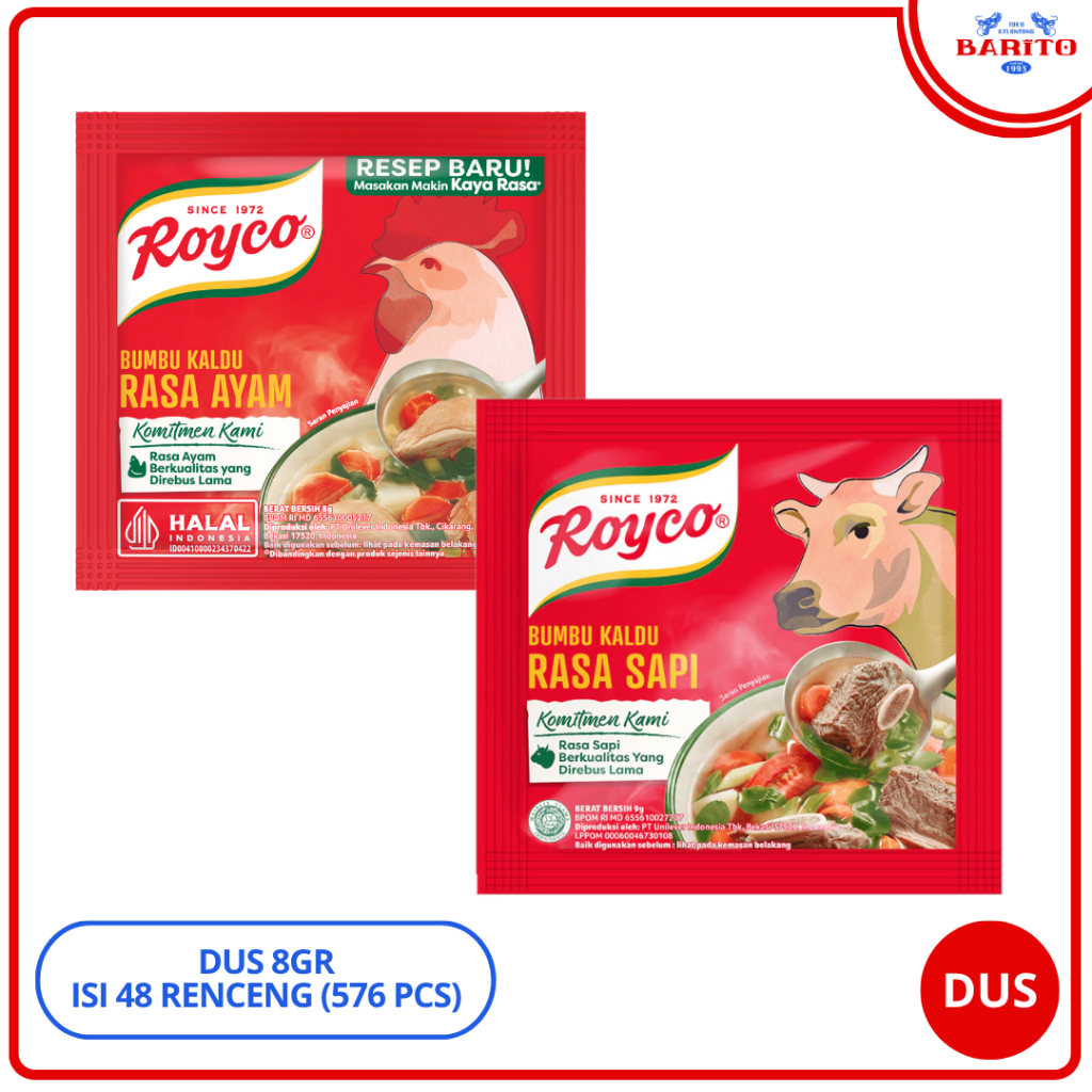 

[DUS] Royco Ayam & Sapi 8gr isi 48 renceng