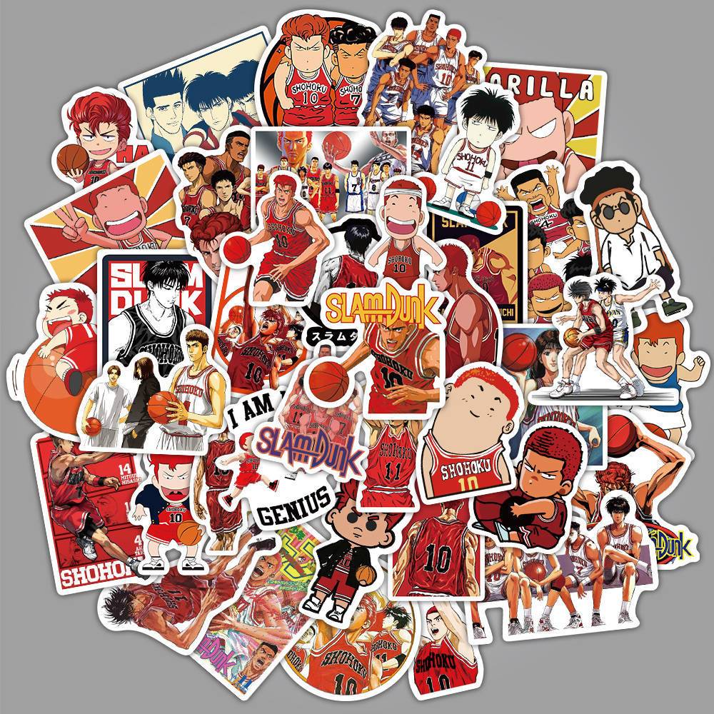 

STIKER VINIL 50 PCS SLAM DUNK ANIME BASKET ANTI AIR LOVERSTUFF
