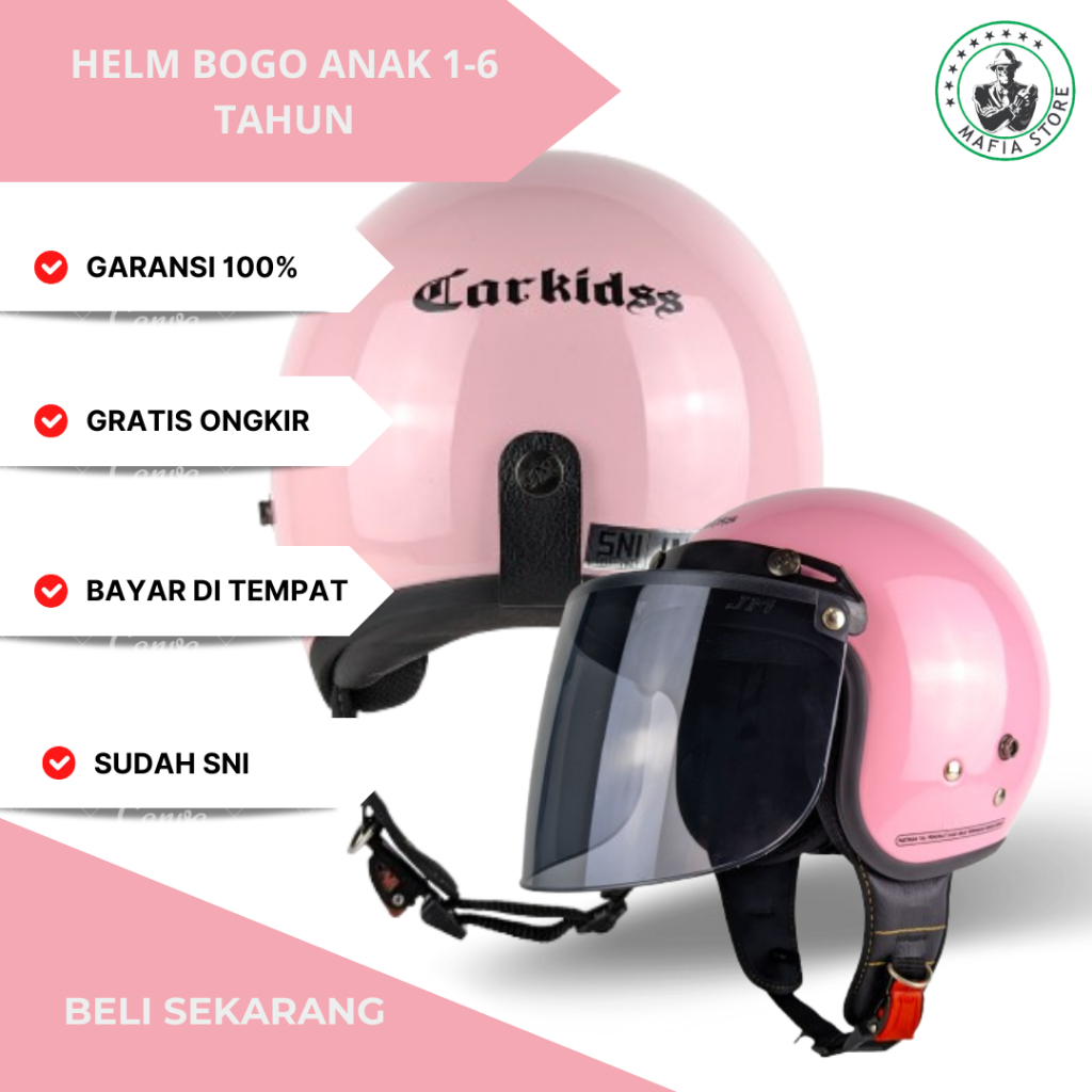 HELM ANAK UMUR 1 2 3 4 5 6 TAHUN HELM ANAK BOGO PEREMPUAN