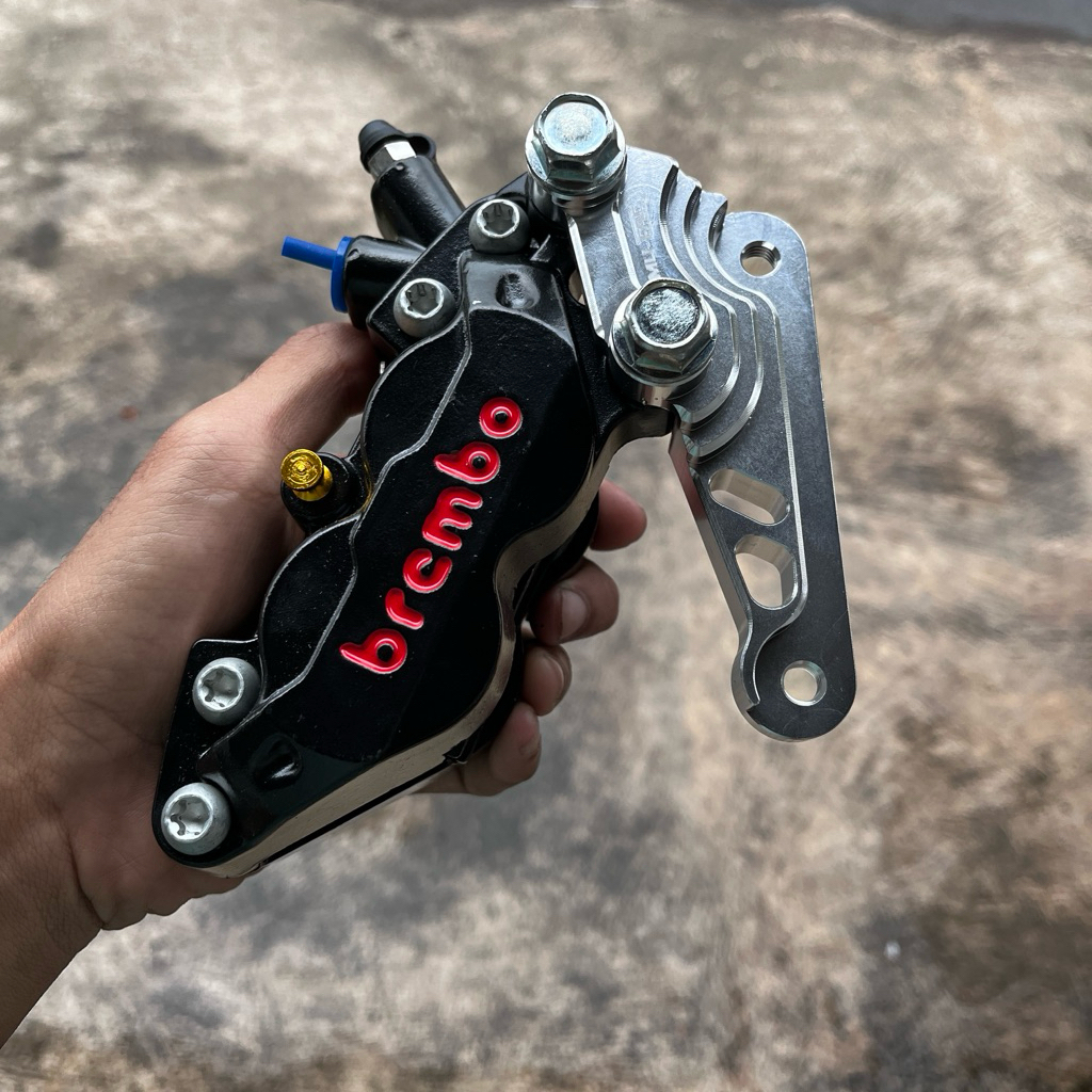 Kaliper 4Piston Tiger MP Verza Mega Pro primus mp mono Set Breket cnc disc 300mm kaliper Brembo 4pis