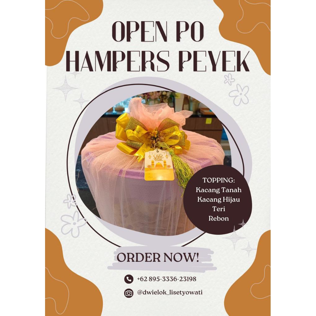 

Kedai Elok - Hampers Peyek Aneka Topping uk 10lt