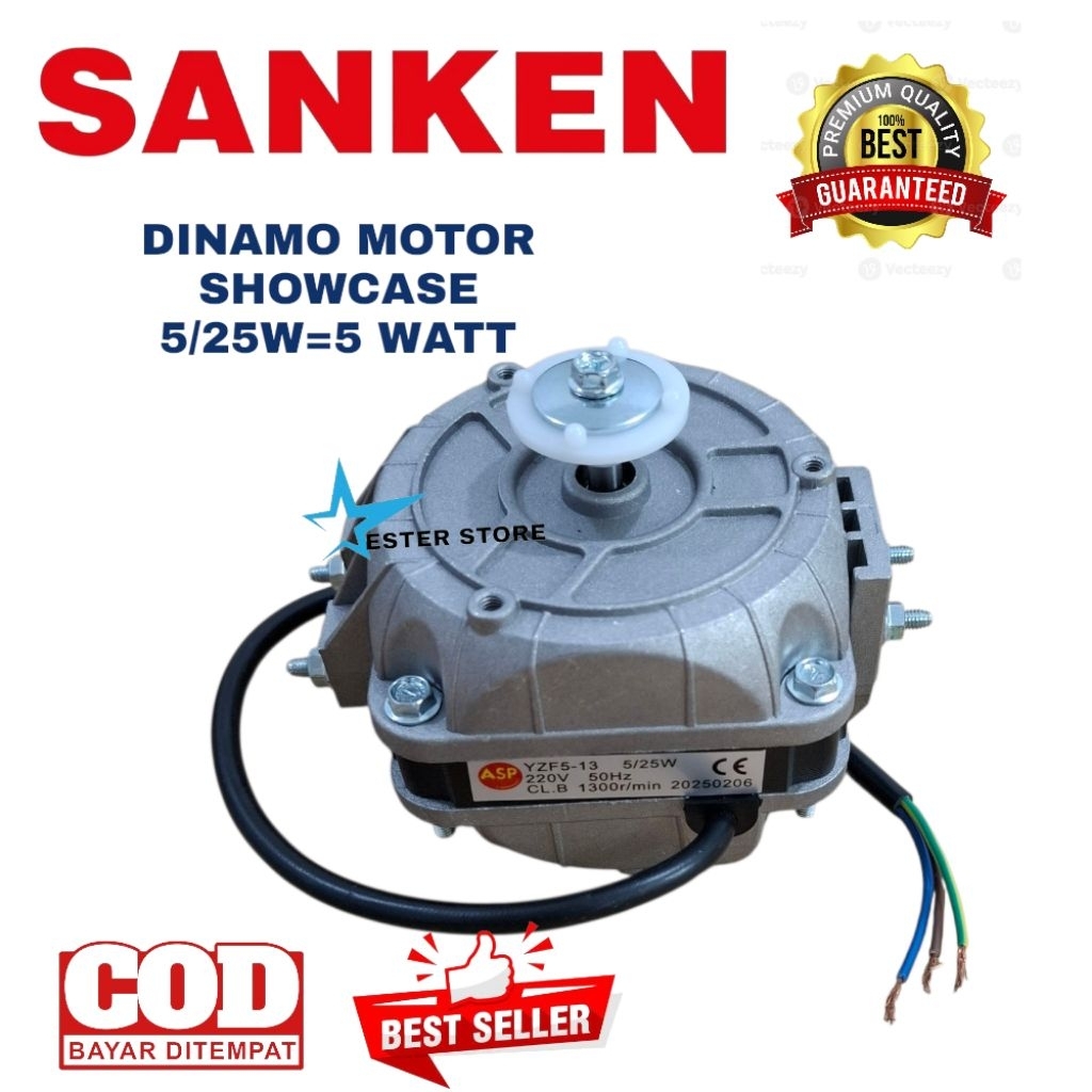 Dinamo Fan motor Showcase Sanken Dinamo kulkas showcase  5/25w[5watt]
