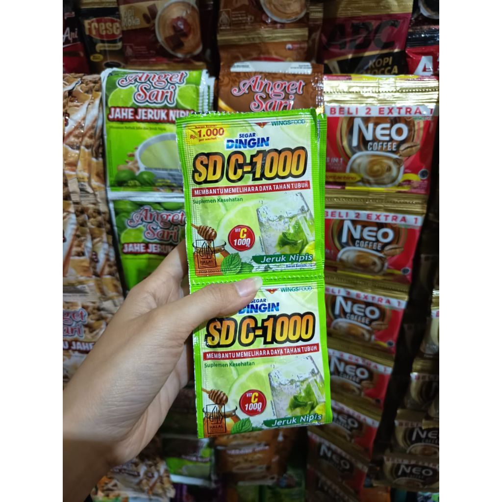 

Segar Dingin Sachet Rasa Jeruk Nipis 1 Renteng isi 12 Sachet