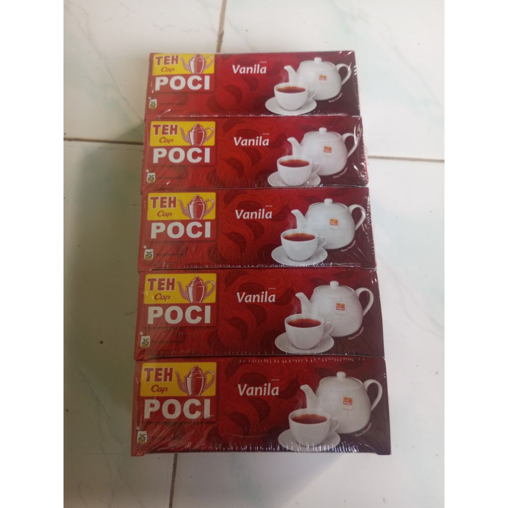 

teh celup poci vanila 1 pack isi 5 dus @25pcs kantong celup