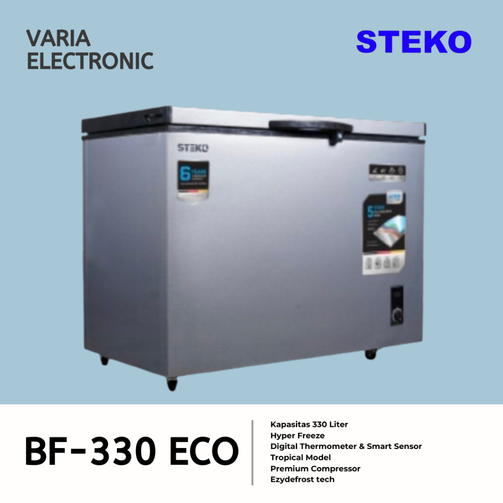 Chest Freezer STEKO BF-330 ECO / BF 330 ECO Kapasitas 330 Liter