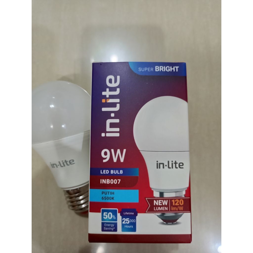 Lampu In Lite LED Bulb 9Watt putih