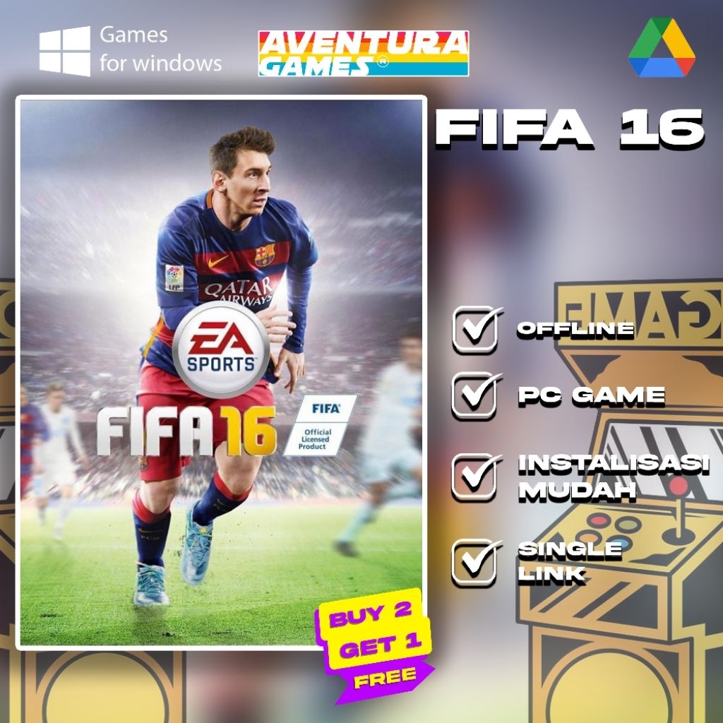 EA SPORT FC FIFA 16 - GAME WINDOWS - PC GAME - GAME OFFLINE