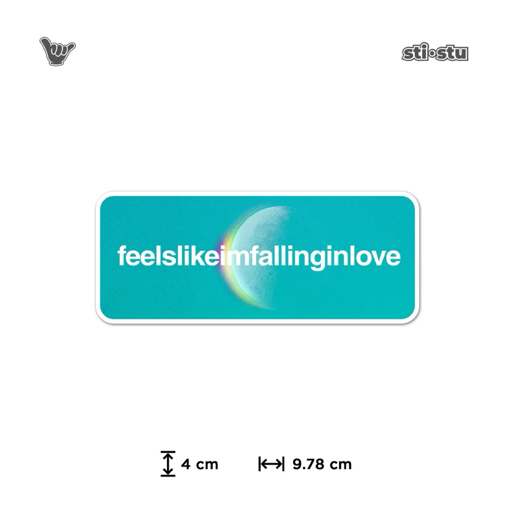 

Sticker Coldplay - Feels Like I’m Falling In Love Badge | Sticker Band | Sticker Vinyl