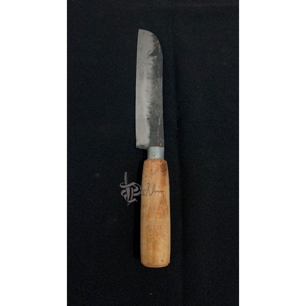pisau dapur plat baja tajam pendek
