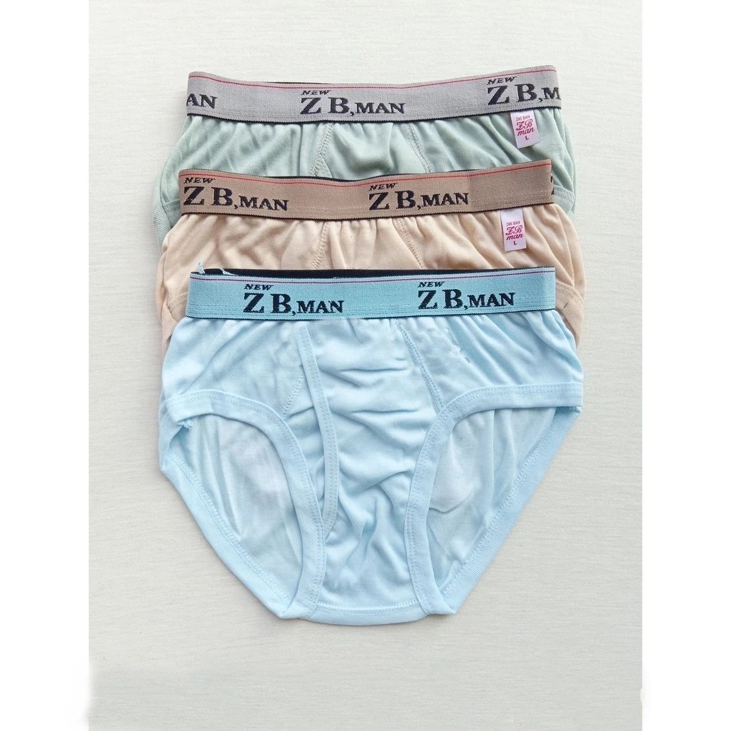 CD ZB Man Boxer | Celana Dalam Pria ZB-Man Kerut Karet Boxer | CD Pria Jumbo | Celana Dalam Pria Dew