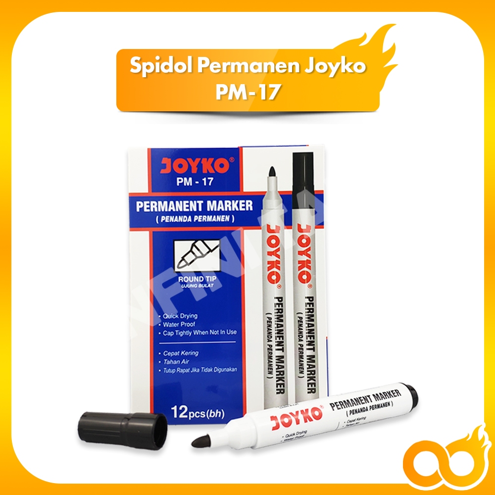 

Spidol Permanen JOYKO Kualitas Tinggi Warna Pekat