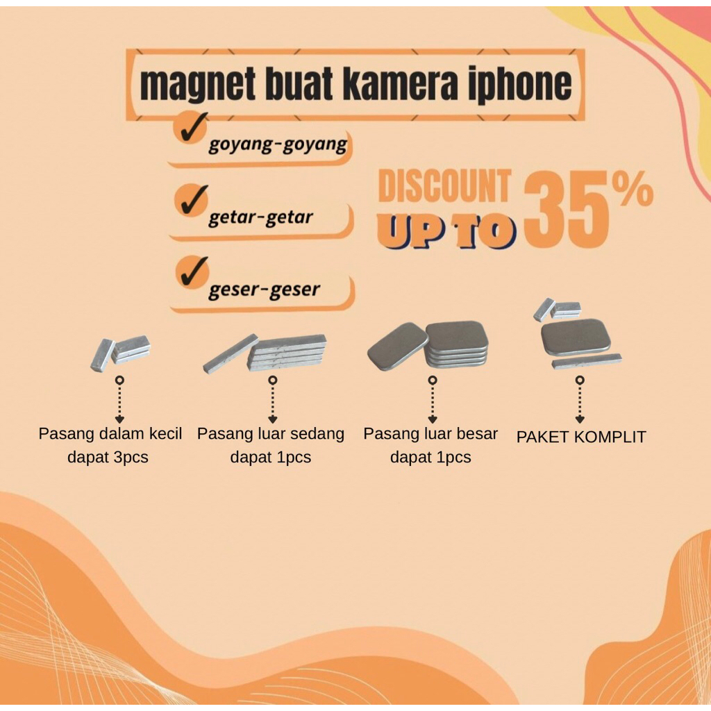TERLARIS!!! Magnet buat kamera iphone getar | geser geser | goyang goyang