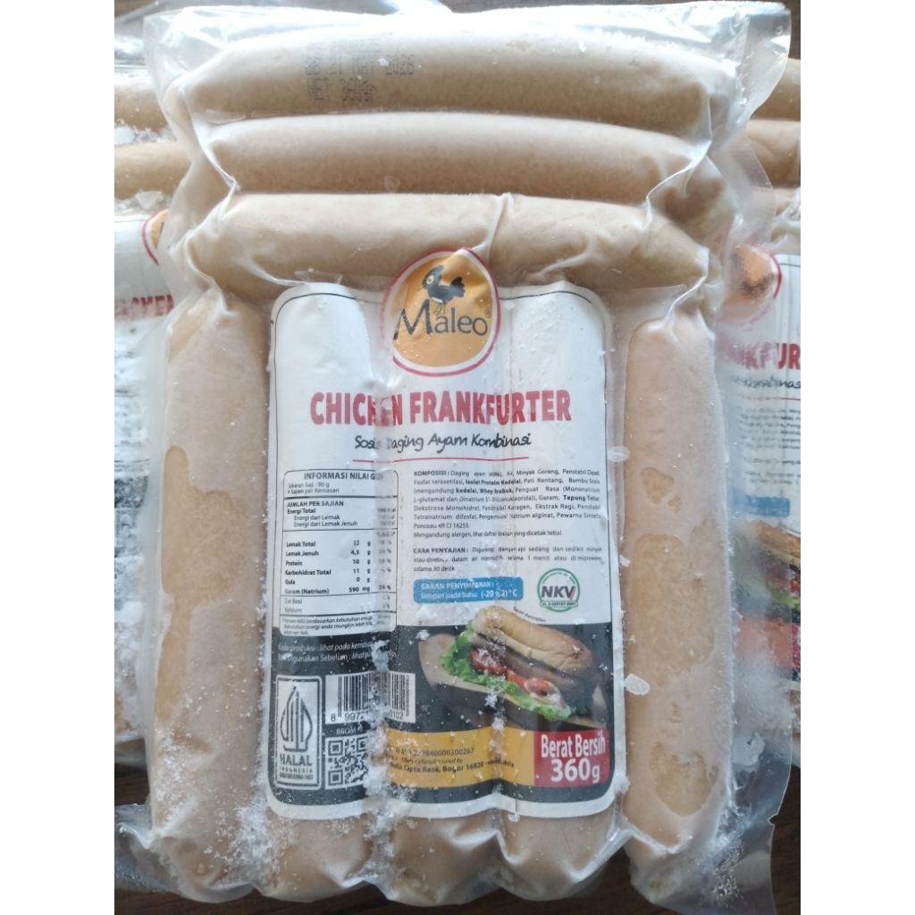 

Maleo Sosis Ayam / Chicken Frankfurter Sausage | Berat Bersih 360gr