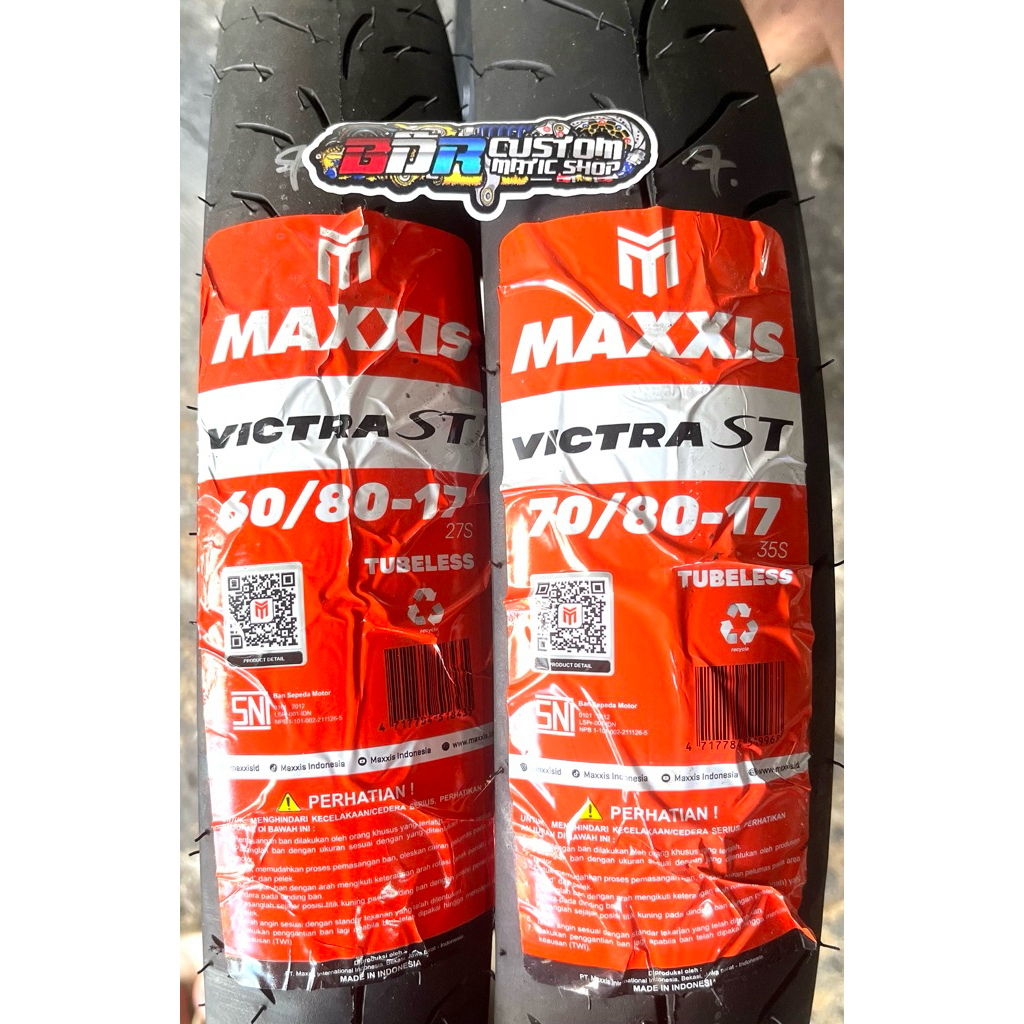 BAN MAXXIS VITRA RING 17 60/80 dan 70/80 TUBLES