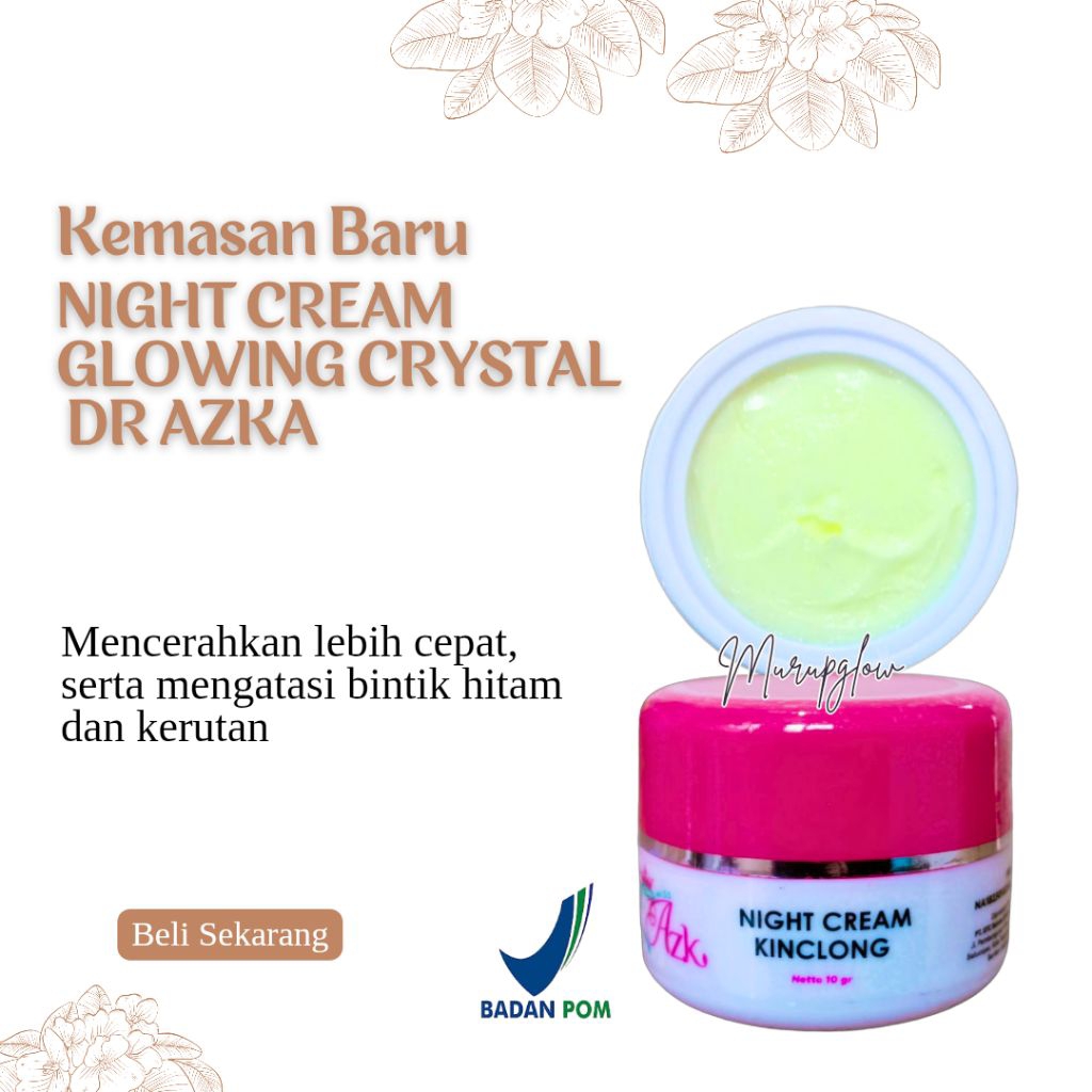 CREAM MALAM GLOWING CRYSTAL DR.AZKA SKINCARE