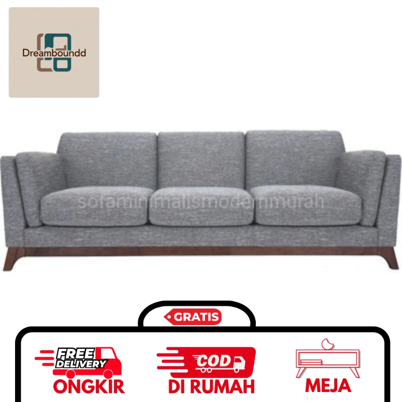 Sofa Minimalis Ruang Tamu Kecil - Sofa 3 Seater - Kursi Tamu