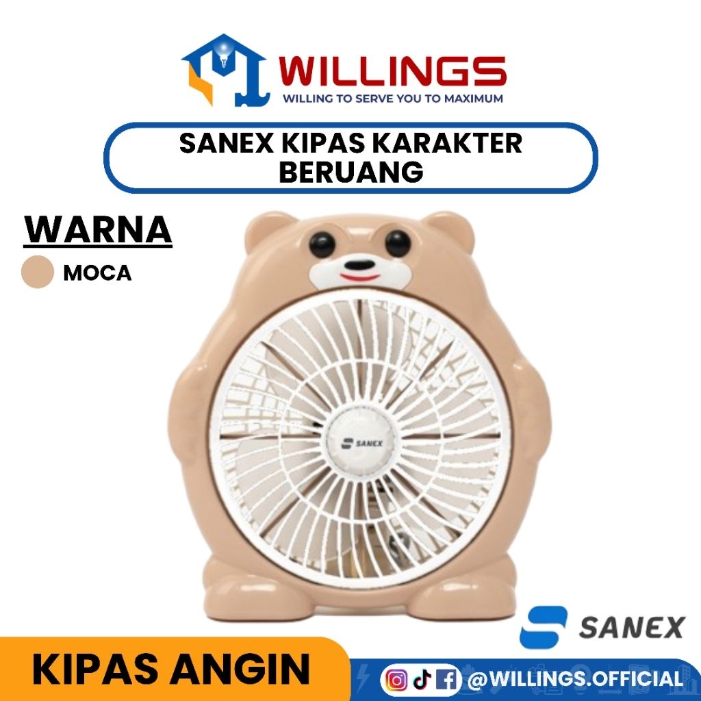 WILLINGS - SANEX KIPAS ANGIN KARAKTER BERUANG MEJA