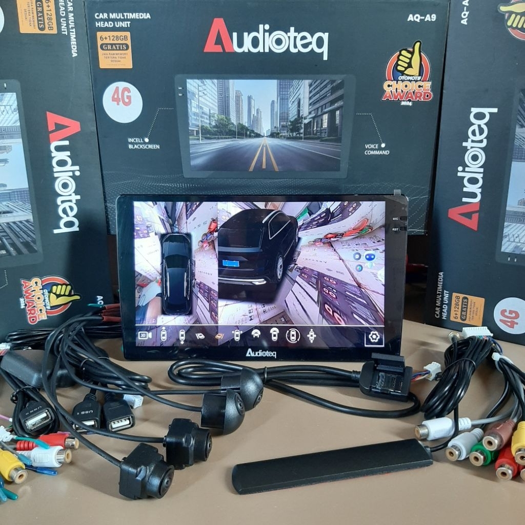 HEAD UNIT ANDROID 10 INCH AUDIOTEQ RAM 6/128 GB - GSM 4G - SUPORT KAMERA 360 ANDROID 10" AUDIOTEQ RA