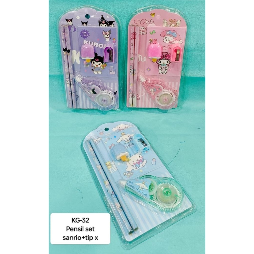 

1 LUSIN ISI 12 SET TIPE X ATK SANRIO