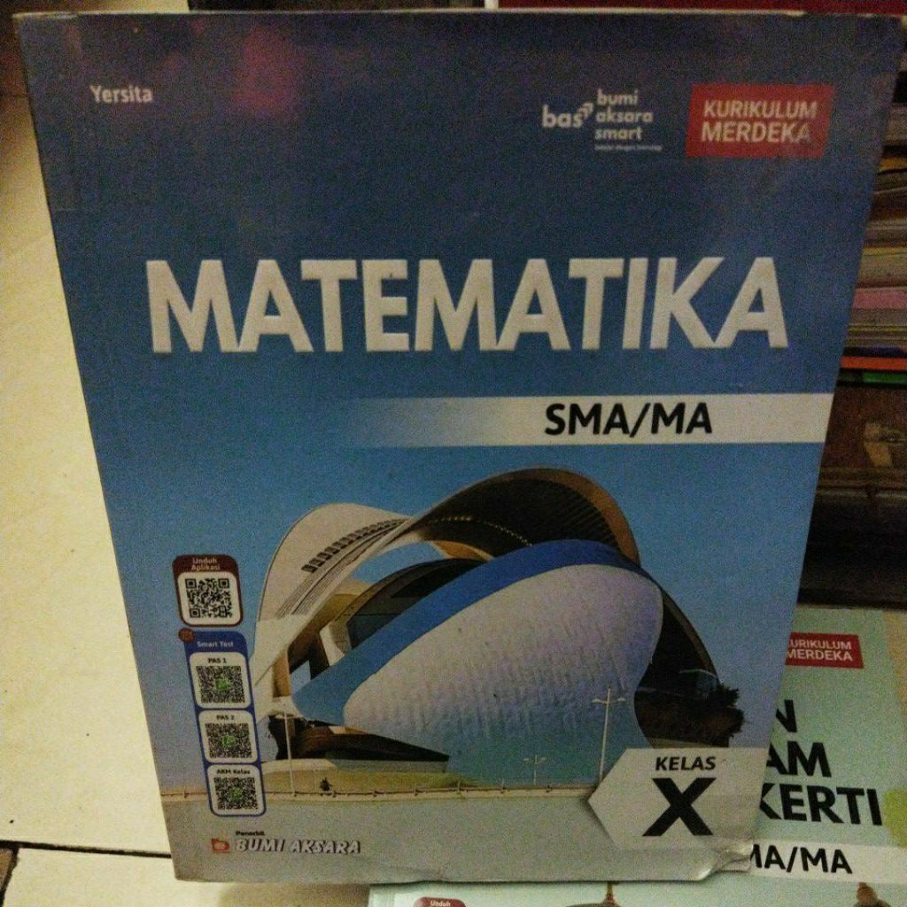 buku bekas matematika sma/ma kelas x buku bekas original masih layak pakai kurikulum merdeka bumi ak